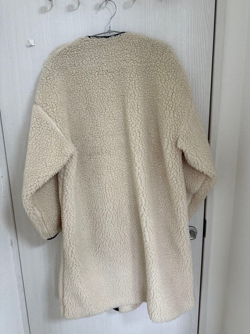 HYKE新品紙タグ付き⭐️日本製ハイクボアロングコート軽量暖かいコート