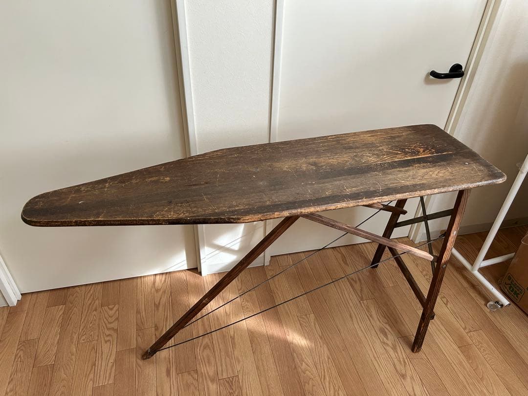 50s USA ビンテージ 木製 折りたたみ アイロン台 アンティーク ウッド