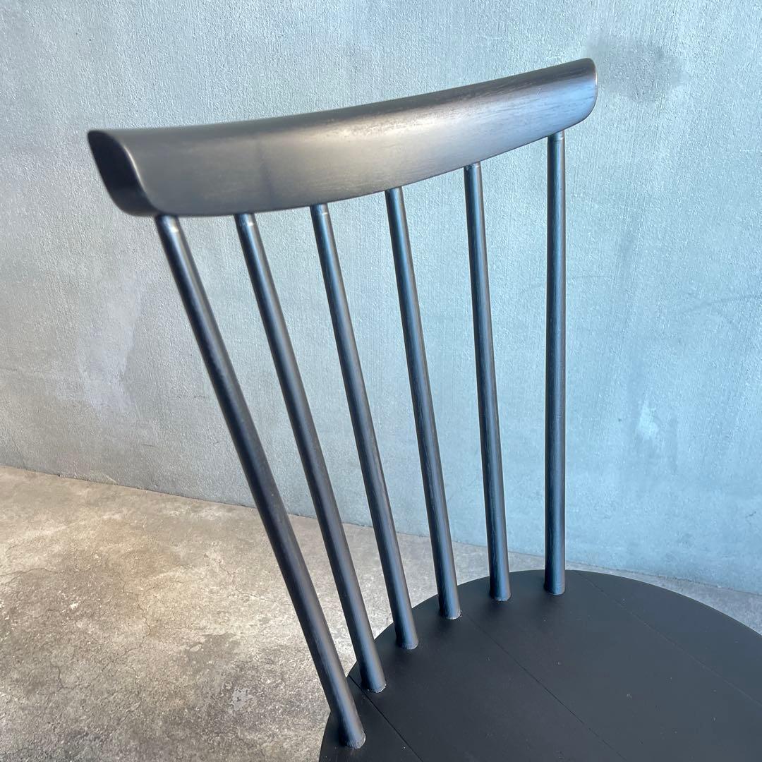 秋田木工　ハンナチェア　マットブラック塗装　オールドヴィンテージ