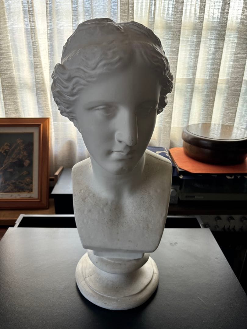 石膏像　ミロ島ヴィーナス胸像（丸）