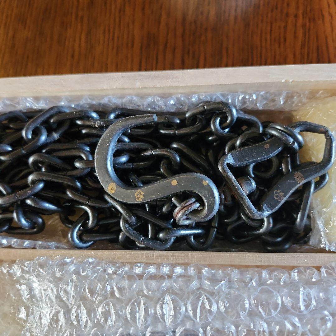 茶道具　釜吊りセット　未使用新品です　写真6の金具は取り外し、加えます