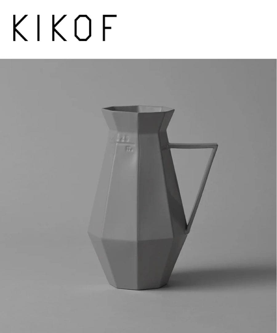 【新品未使用】KIKOF キコフ　Pot 信楽焼　花器水差し　花瓶 kikof