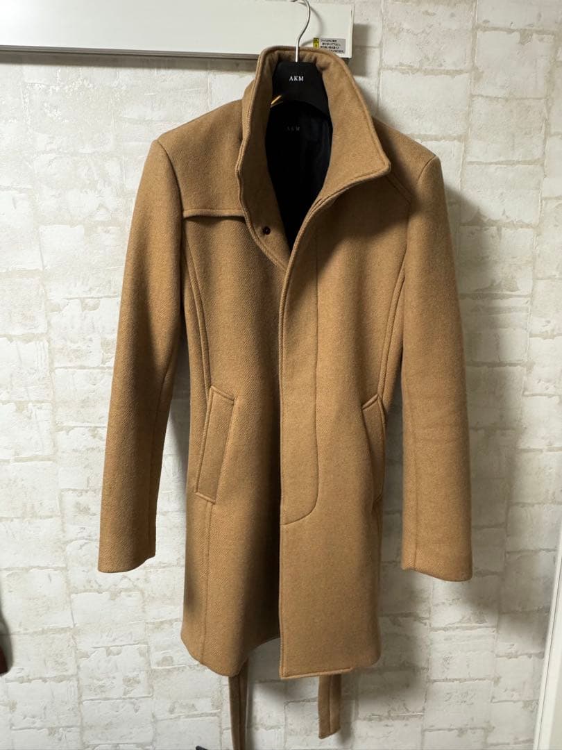 ひでちんAKM スタンドカラーコート