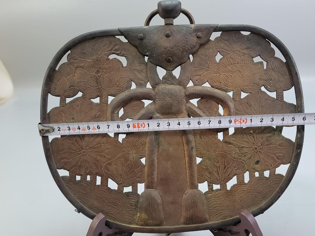 仏教美術 華鬘 古銅 鍍金 装飾