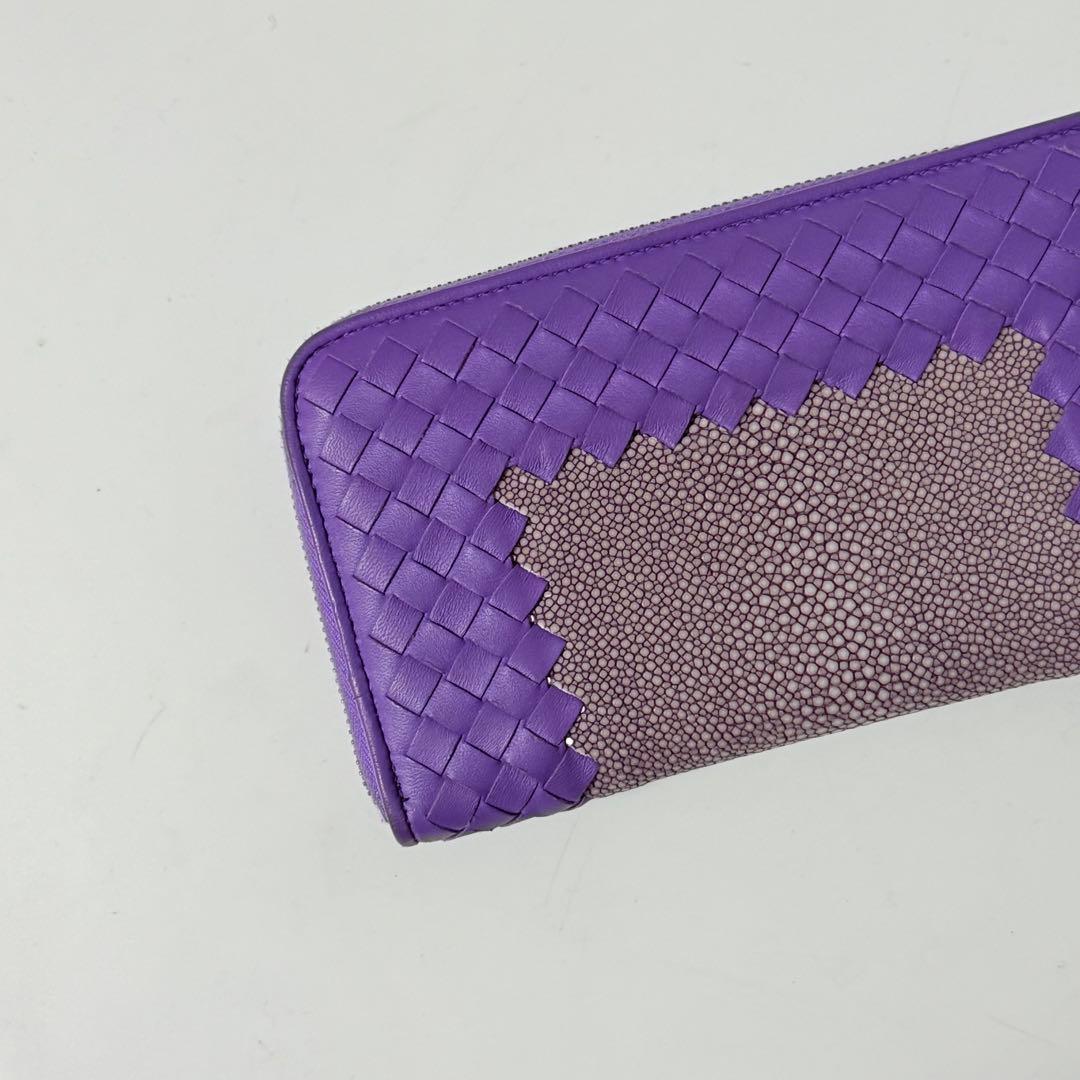 ⭐️新品未使用⭐️　ボッテガヴェネタ　イントレチャート　スティングレイ　長財布