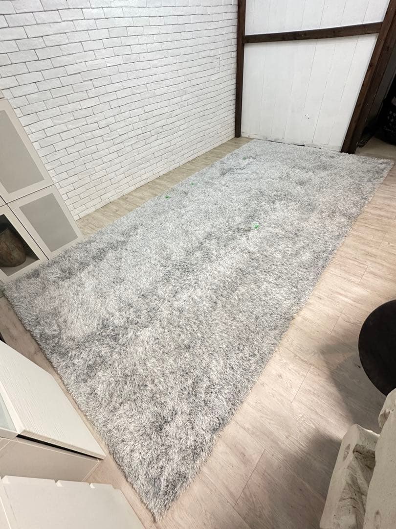 【東京都内23区配送無料】定価23万　4m 絨毯　カーペット　ラグ　シャギー