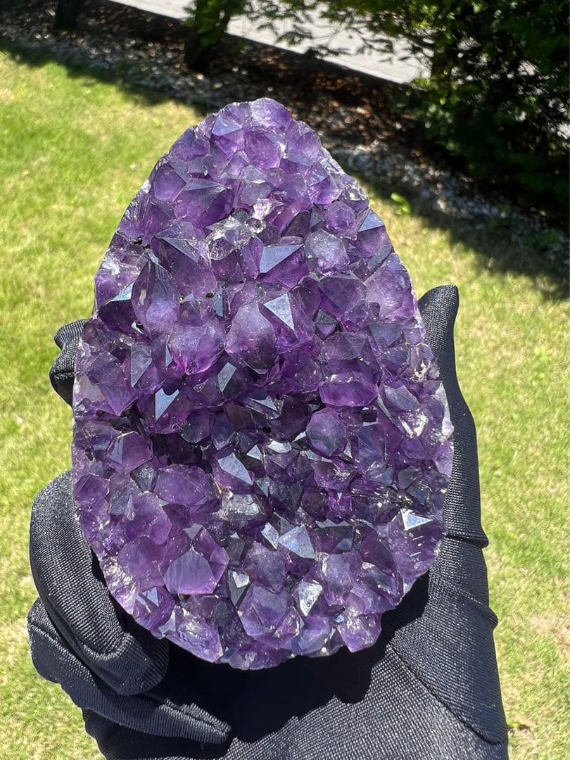 A656 高品質アメジストドーム パワーストーン 紫水晶 天然石 置き物