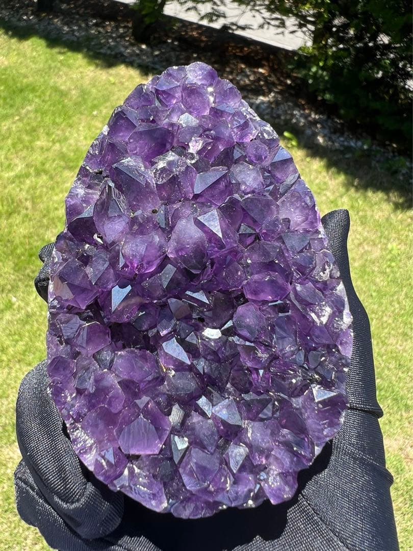 A656 高品質アメジストドーム パワーストーン 紫水晶 天然石 置き物