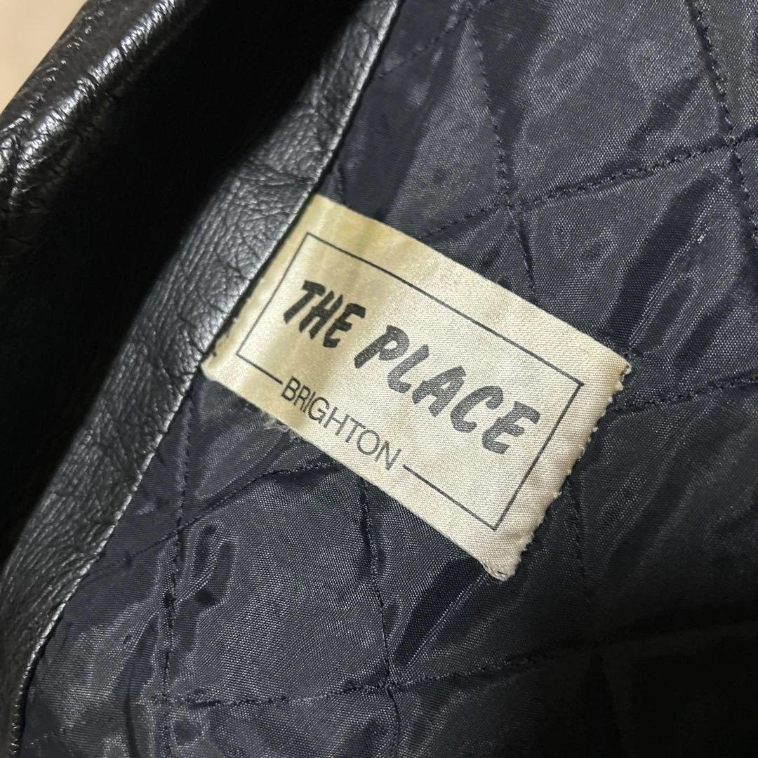 70s UK ヴィンテージ ライダース ロンジャン英国製666パンクルイスレザー