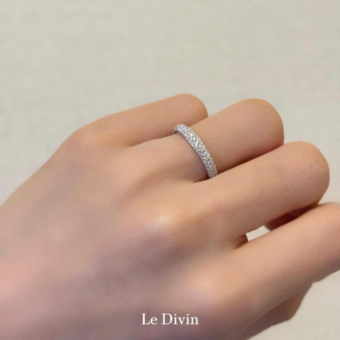 一点限定価格 11号 モアサナイト パヴェリング フルエタニティ S925