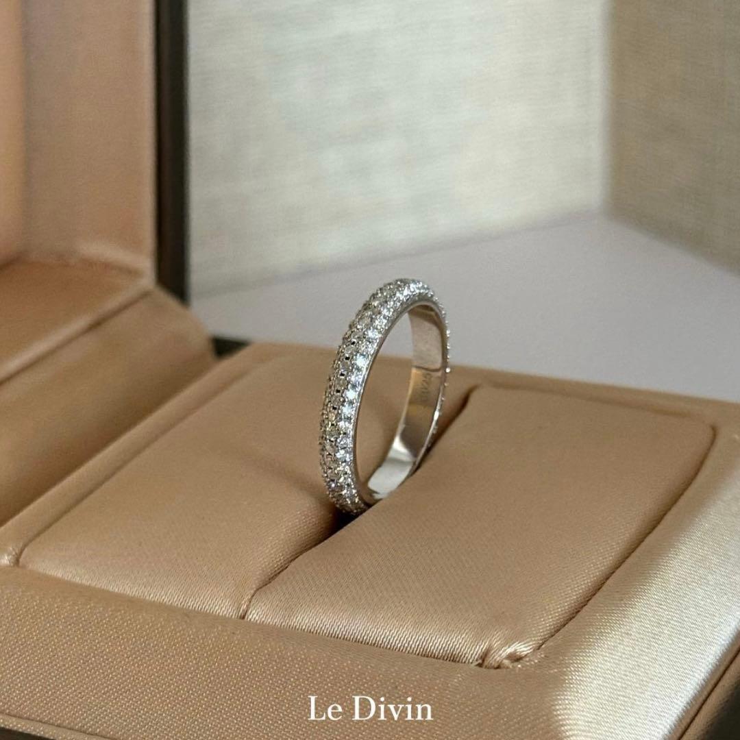 一点限定価格 11号 モアサナイト パヴェリング フルエタニティ S925