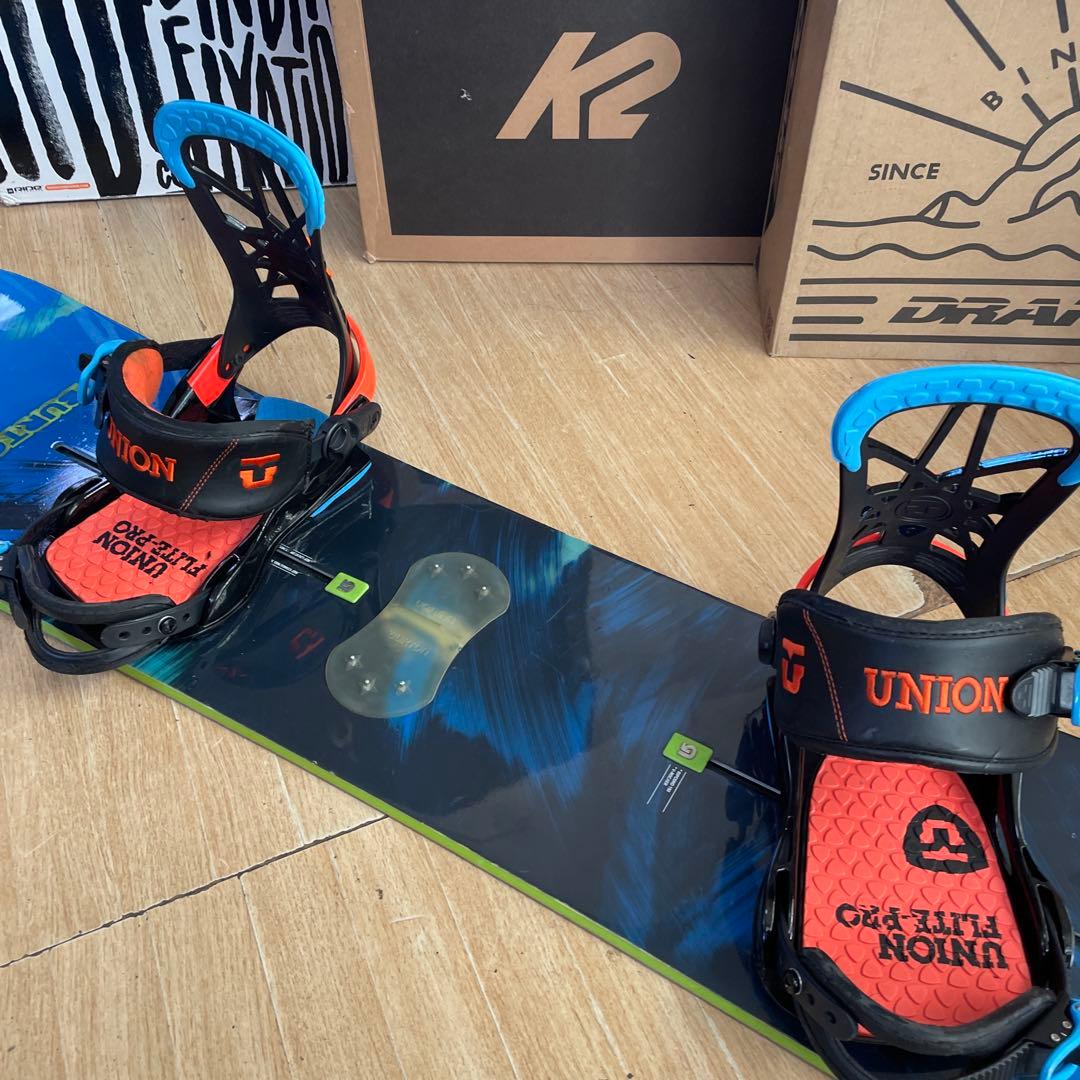 BURTON×UNION　バートン　スノーボード　ユニオンバインディング付