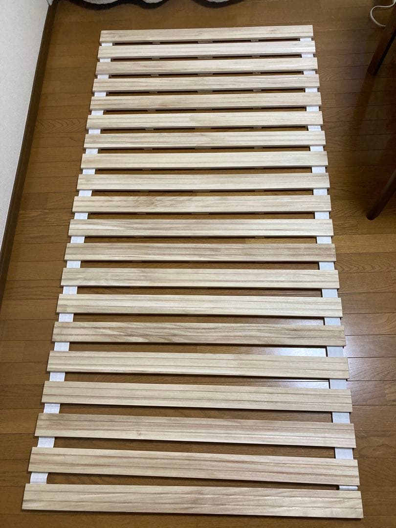 ニトリ　丸めてしまえる桐すのこベッド　シングル　2点セット