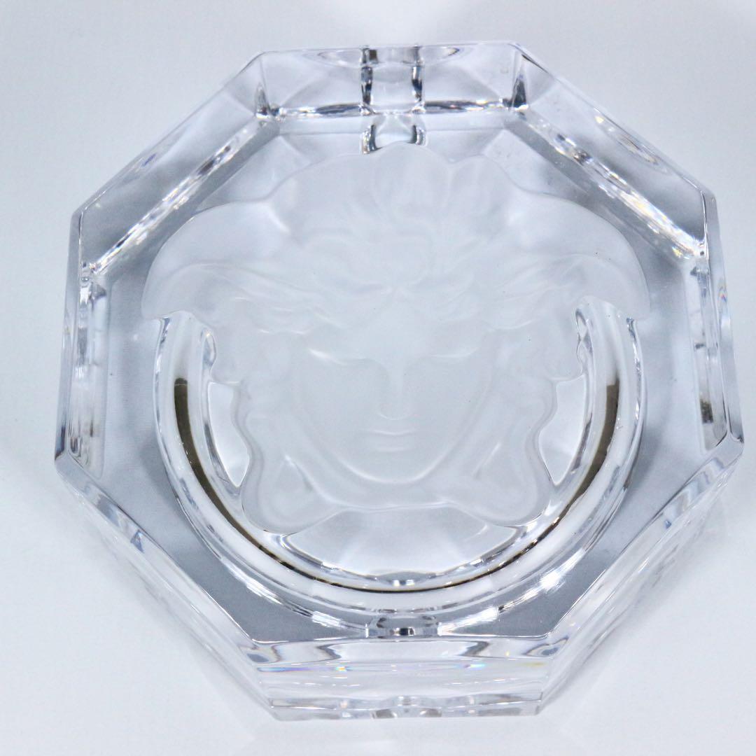 ヴェルサーチ クリスタル灰皿 13cm VERSACE ブランド
