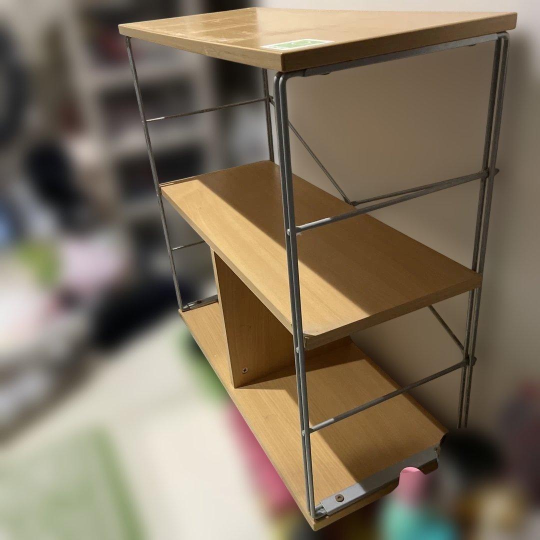 (掲載期限:2/28まで)[中古]コクヨ製木製ラック(梱包たのメル便使用)