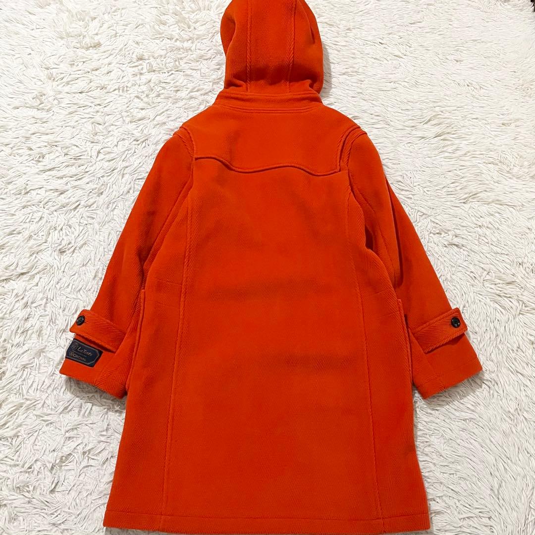 ✨極美品✨オーシバル　ダッフルコート　ヘリンボーン　ロング丈　オレンジ