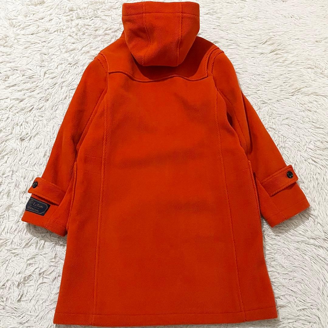 ✨極美品✨オーシバル　ダッフルコート　ヘリンボーン　ロング丈　オレンジ