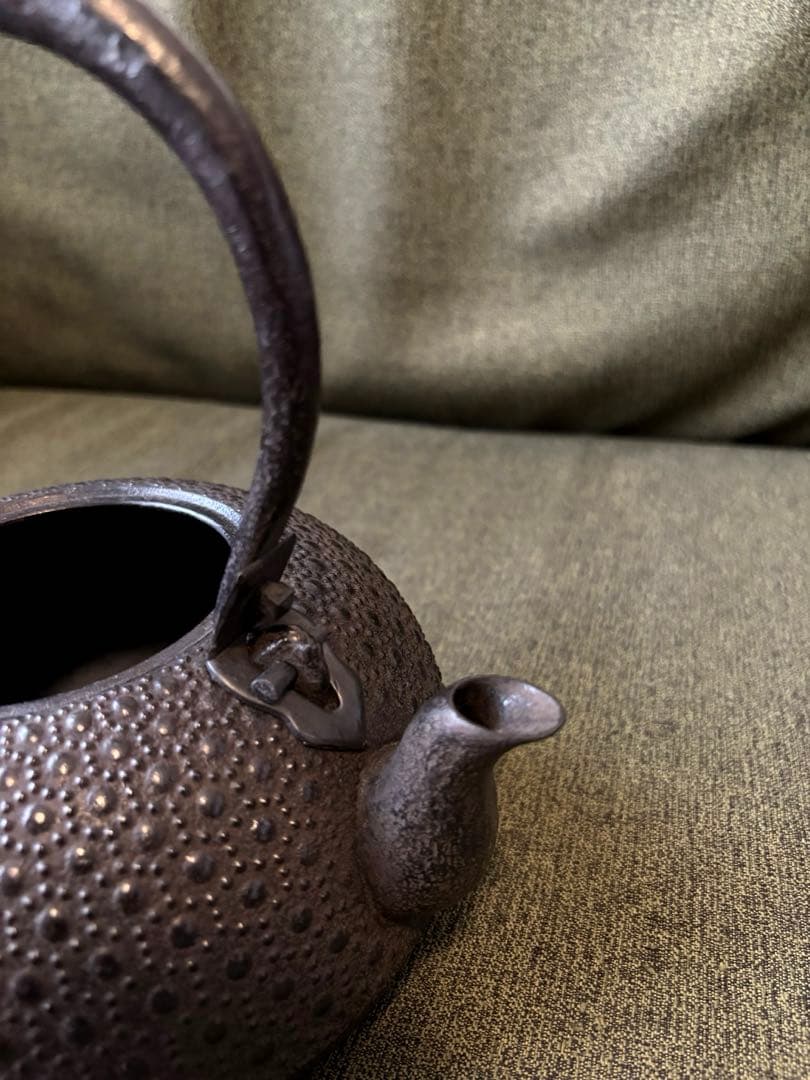 薫山　南部鉄瓶　2.1ℓ 亀甲　南部鉄器　盛岡