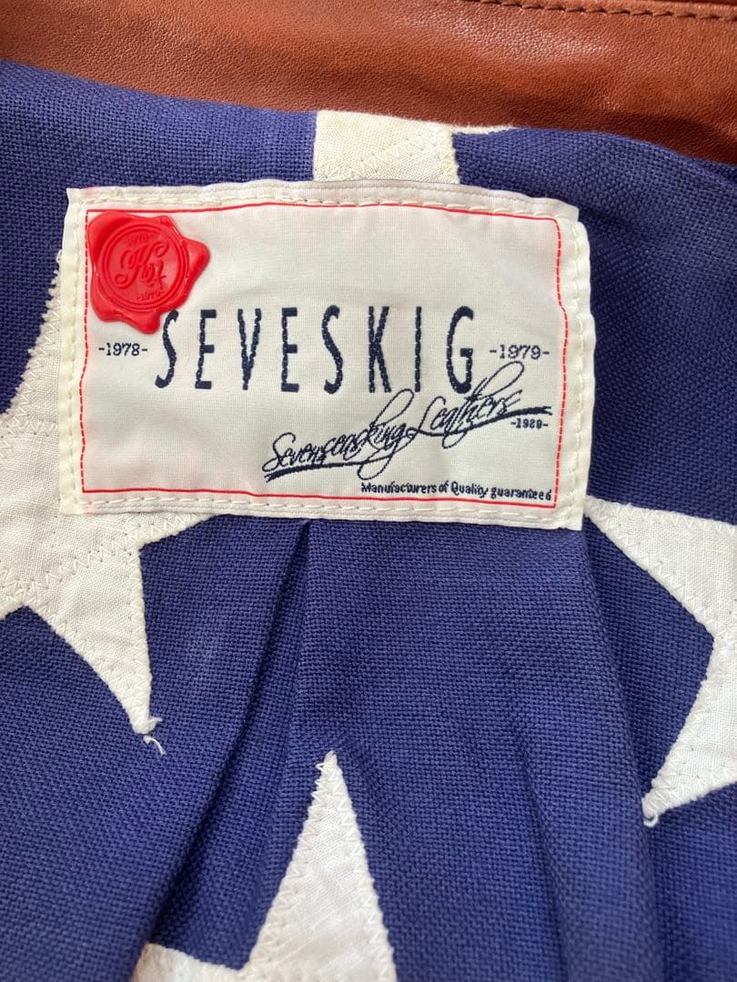 古*賀様 SEVESKIG(セヴシグ) 馬革　レザーライダースジャケット