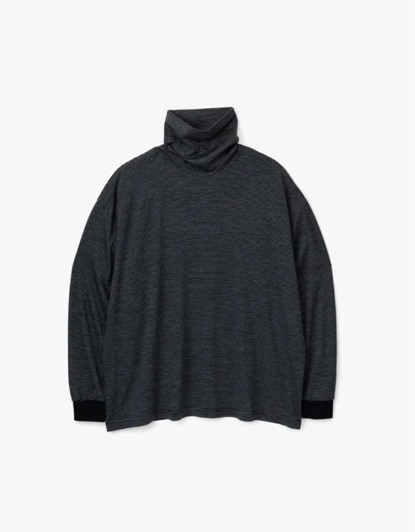 トップス Graphpaper Wool Border L/S TurtleNeckTee