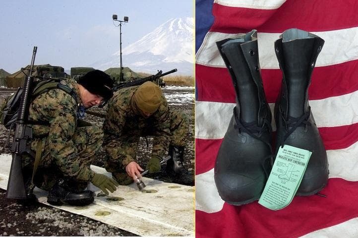 米軍実物 デッド 極寒用　ミッキーマウスブーツ 8W ミッキーブーツ　357