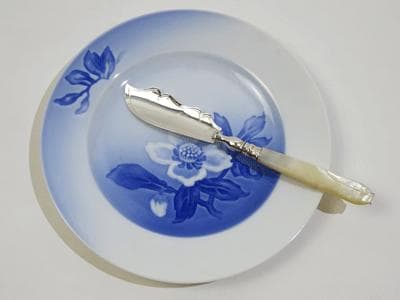 シルバーバターナイフ(16) シンプル マザーオブパール 送料無料