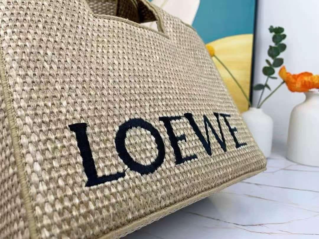 LOEWE 米色 編み込み トートバッグ