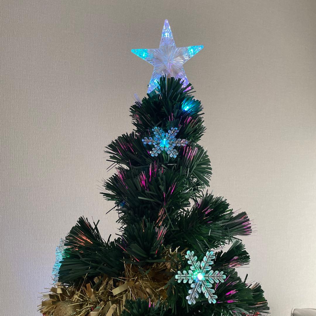 クリスマスツリー 約180cm 星型トップ装飾