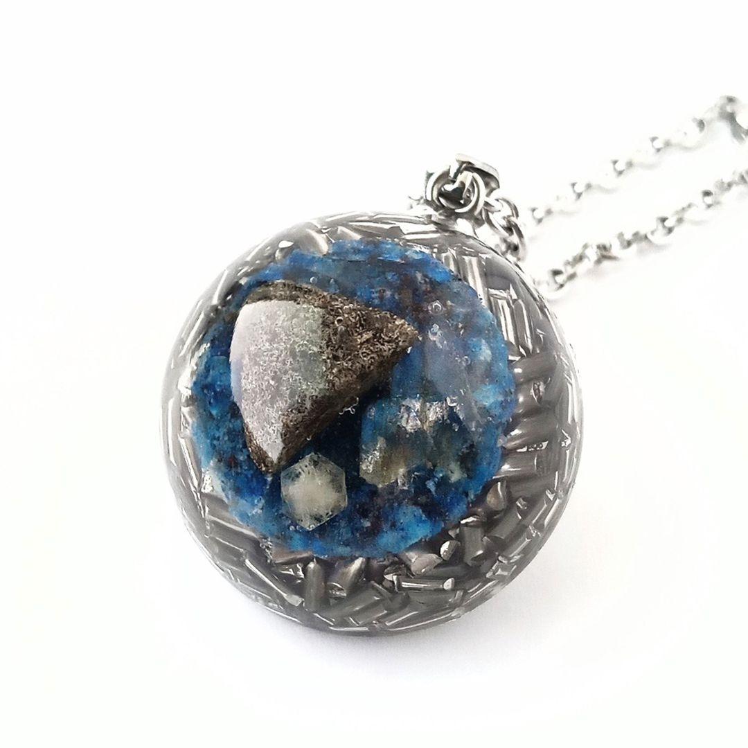 オルゴナイト｜幸運等｜サハラ隕石×ラピスラズリ×ラブラドライト×ローディザイト