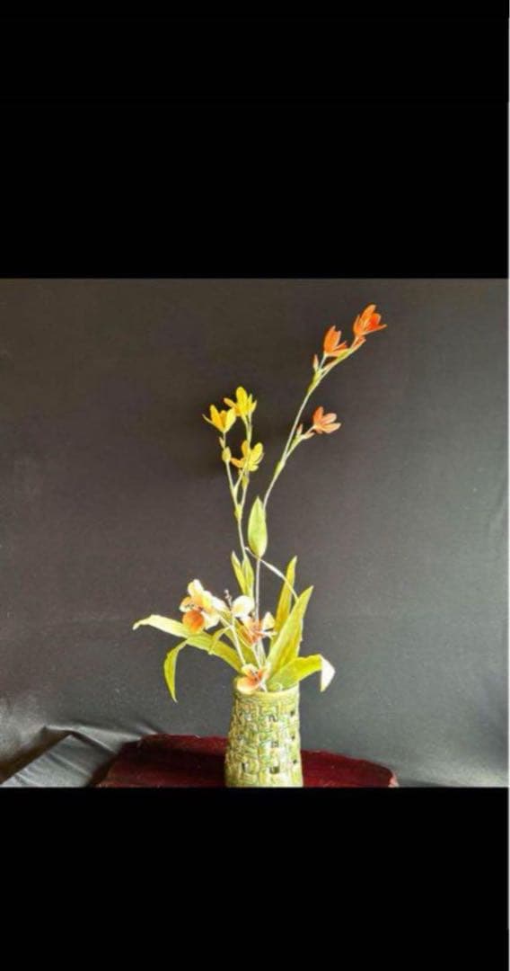 アートフラワーブーケ　ヒオウギ　花　造花　アートフラワー　立体絵画　6