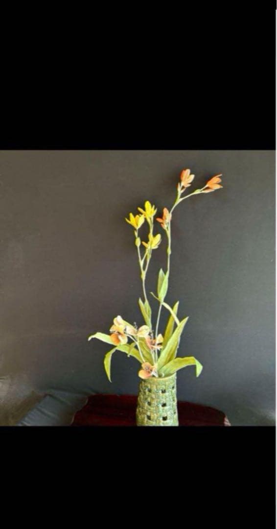 アートフラワーブーケ　ヒオウギ　花　造花　アートフラワー　立体絵画　6