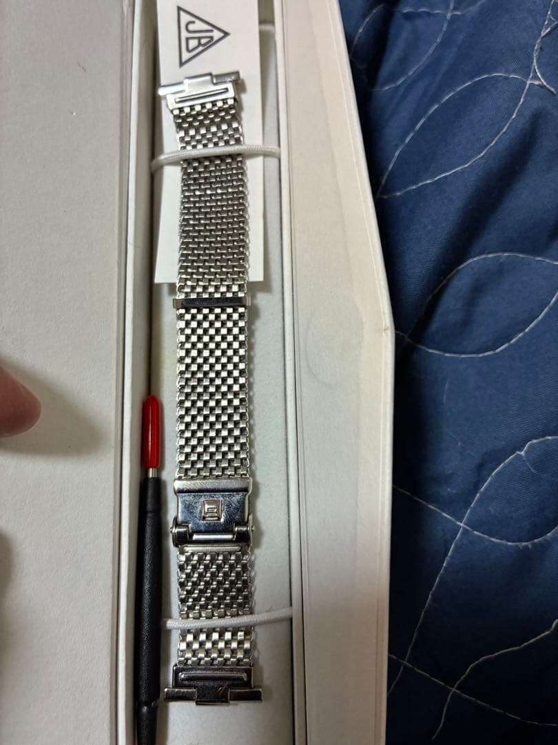 ★試着のみ美品★Forstner Komfit メタルブレス 16〜20mm