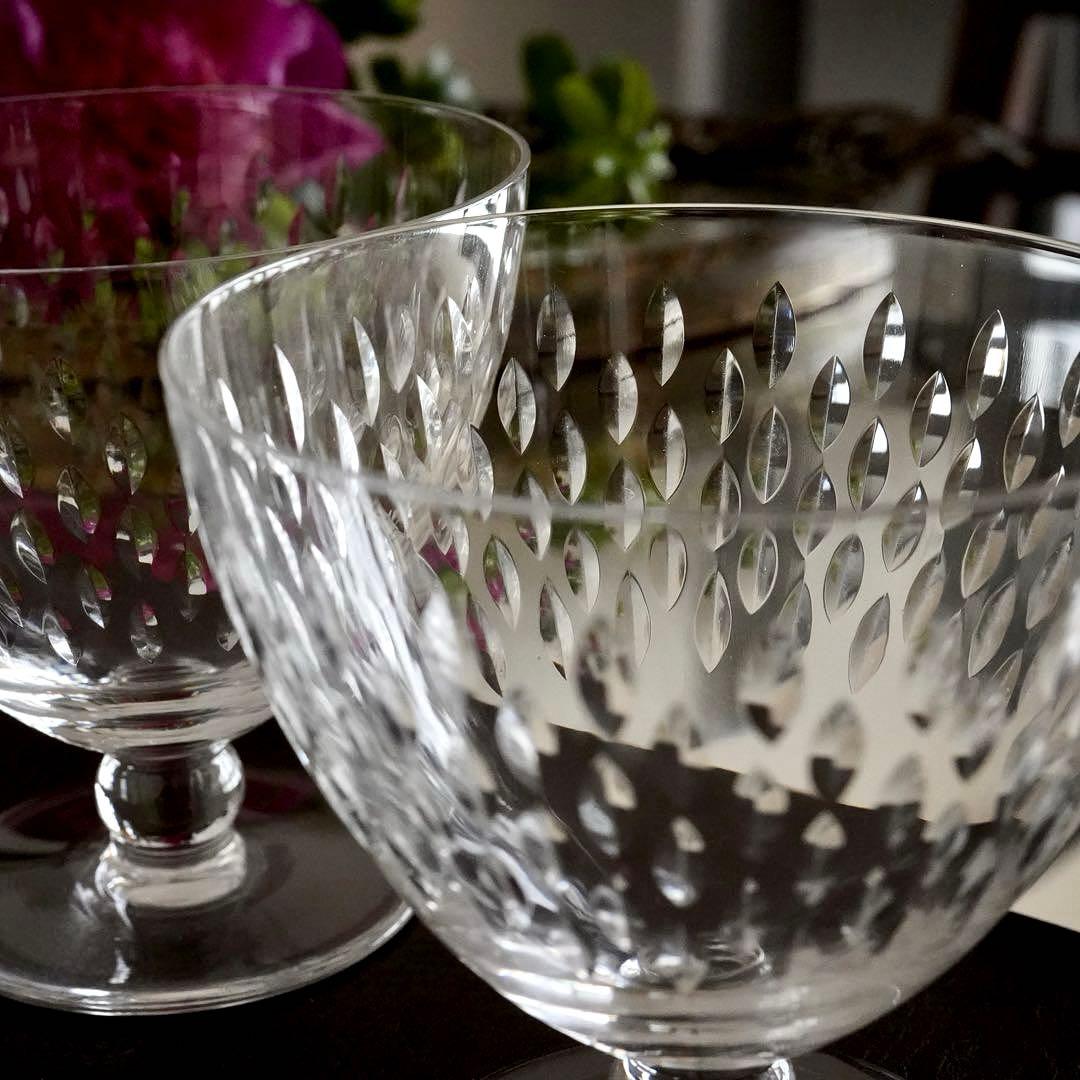 最大サイズ★美品★オールドバカラ★パリ★ウォーター グラス★ペア★赤ワインにも