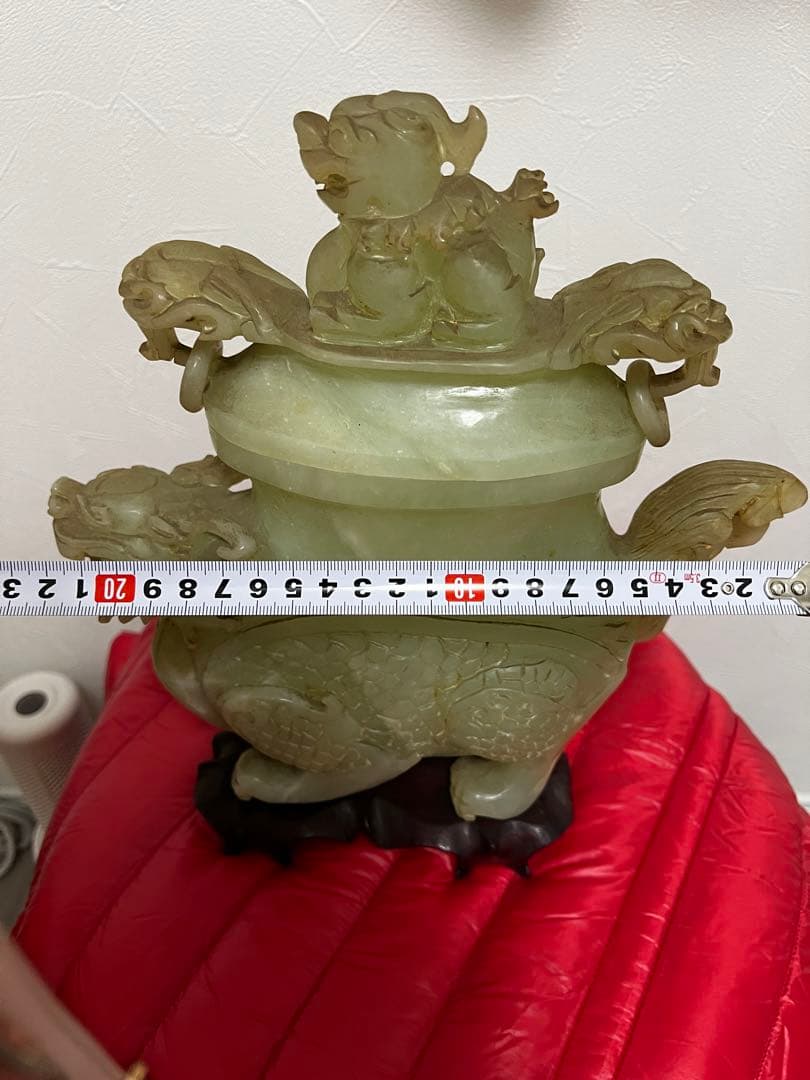 中国古玩翡翠玉石彫刻香炉