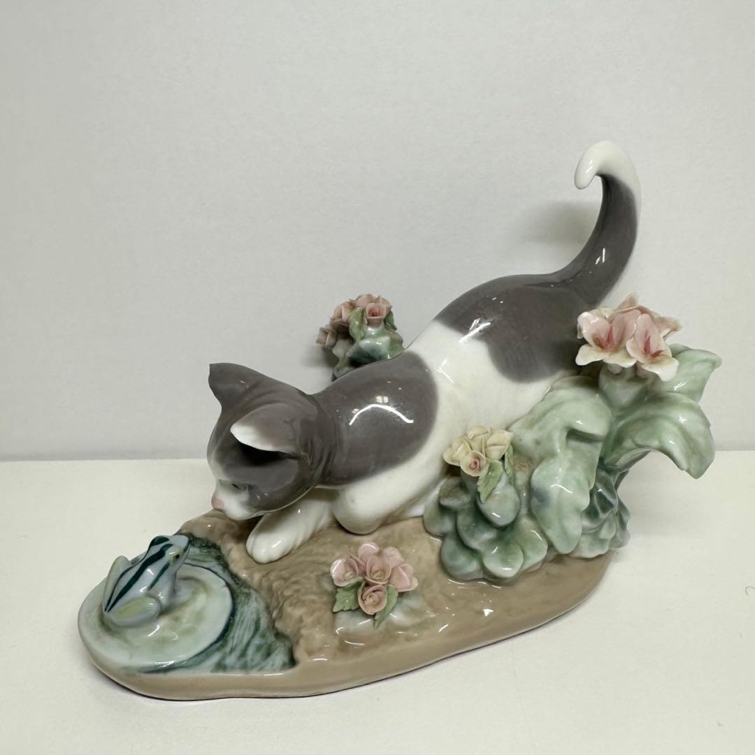 【売り切り！お値下げしました】LLADRÓ 猫　にらみ合い ねこ　リヤドロ