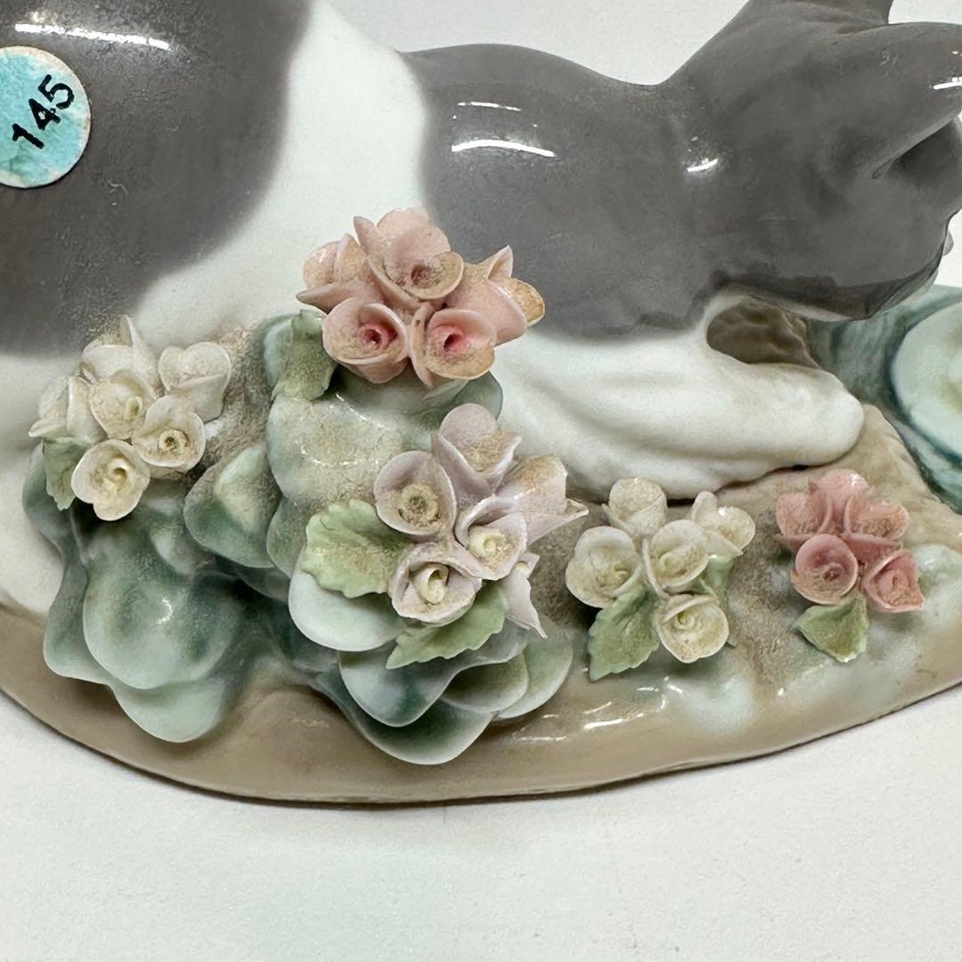 【売り切り！お値下げしました】LLADRÓ 猫　にらみ合い ねこ　リヤドロ