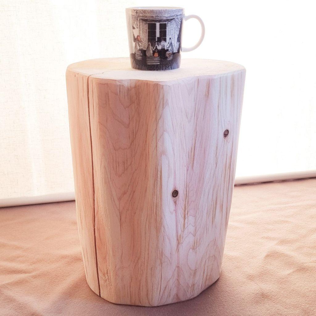 天然アロマ 東濃ひのき 切株スツール・テーブル・無垢無塗装・オーガニック