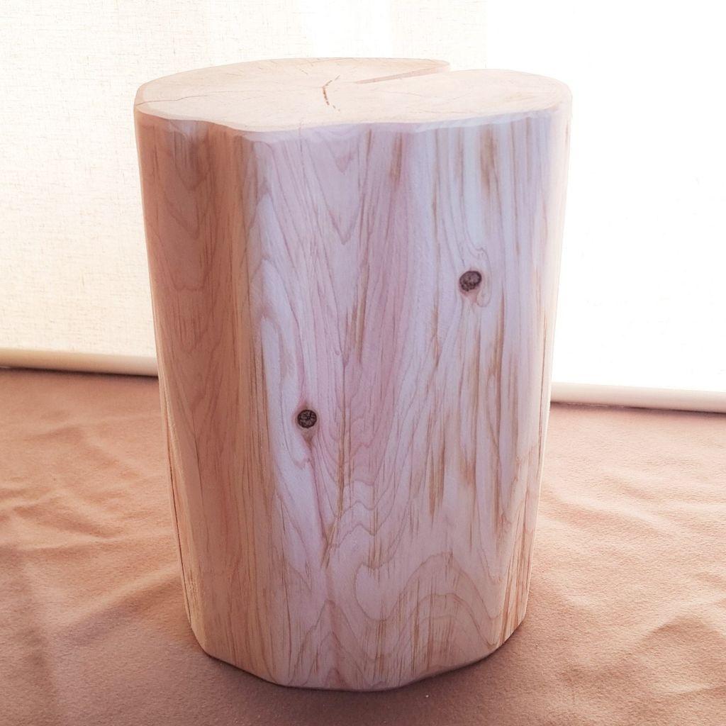 天然アロマ 東濃ひのき 切株スツール・テーブル・無垢無塗装・オーガニック