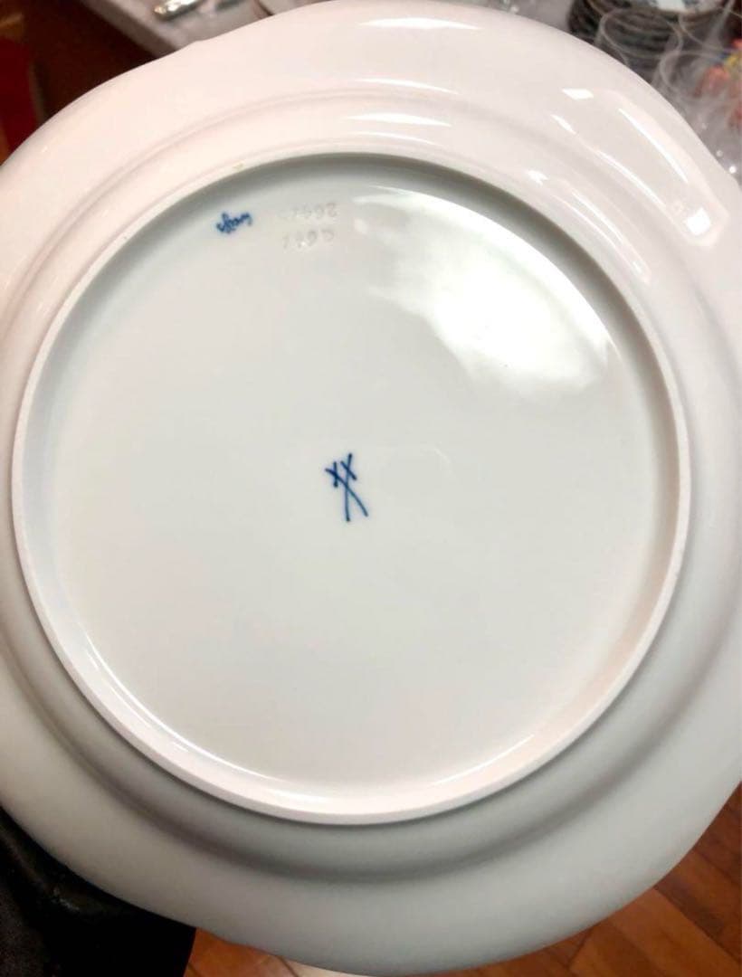 【廃盤限定品】マイセン　ホワイトレリーフ19cm 4客から〜7客まで