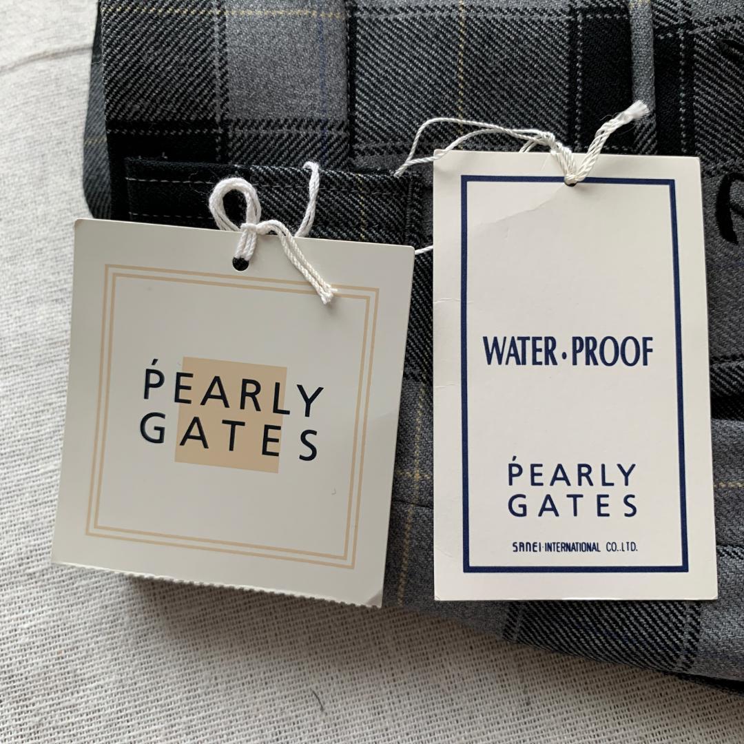 新品タグ　パーリーゲイツ　ショートウールパンツ　チェック柄　M　撥水加工　ゴルフ