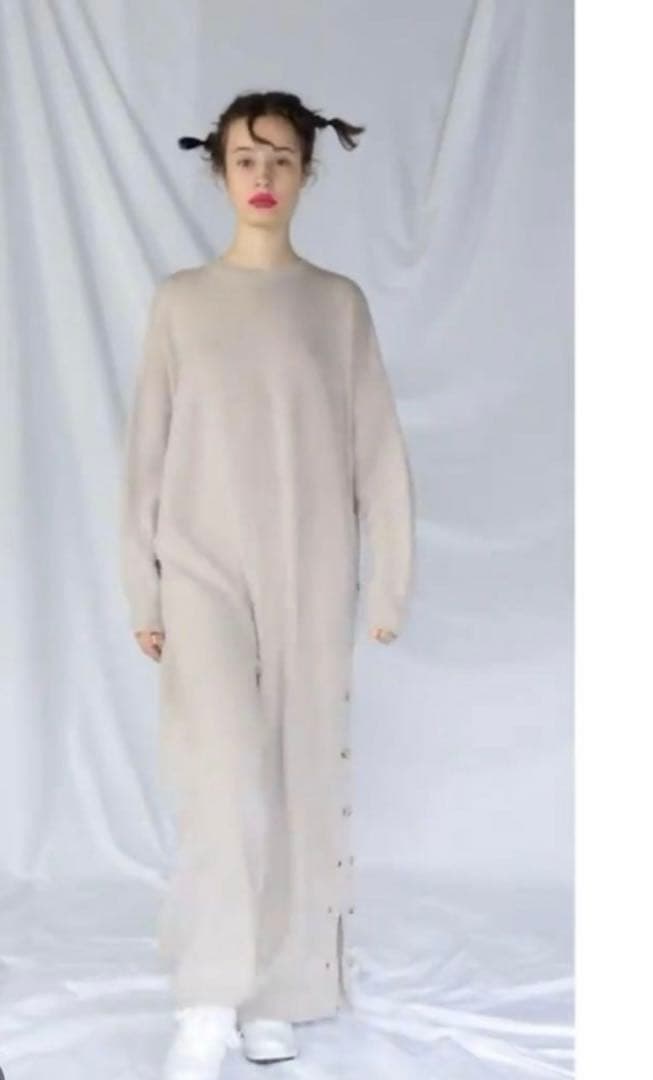 エンフォルド　クリーニング済ENFOLD メリノウール　オールインワン　ニット