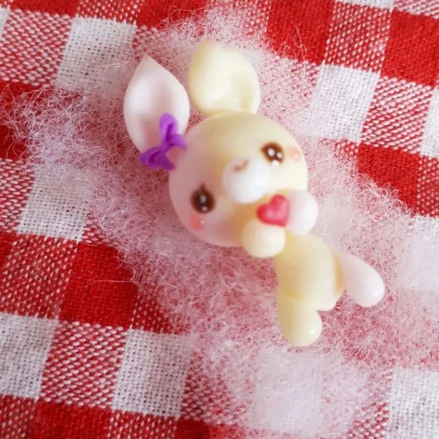 小さなイエロー×ピンクうさぎちゃん