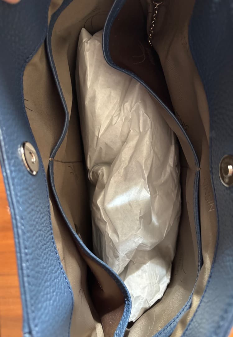 新進工房　SENNYU 新品未使用　ルネートル　ネイビー　トートバッグ　本革