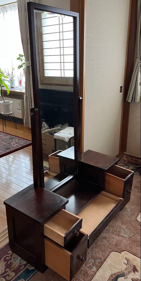 松本￼民芸家具　化粧台　一面鏡