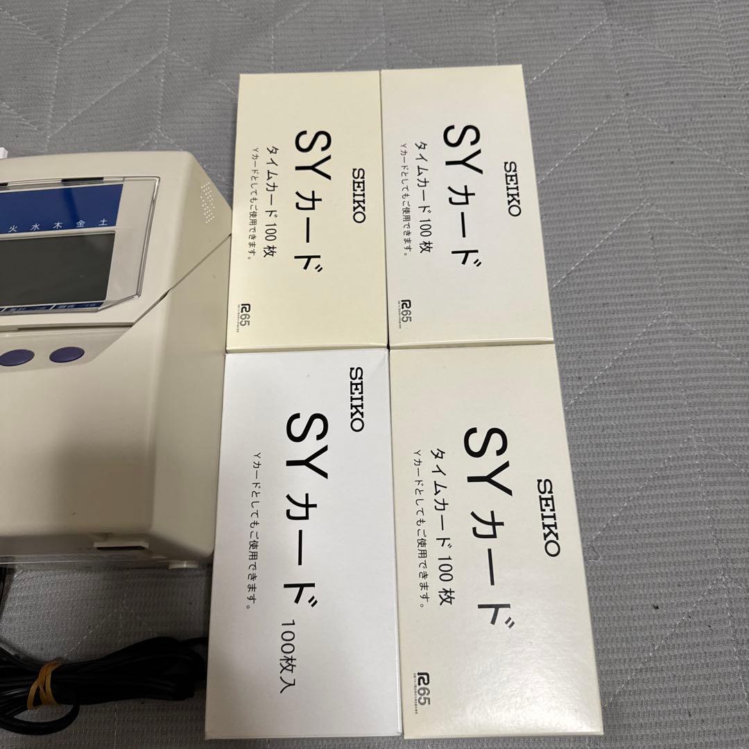 SEIKO タイムレコーダー　qr-395 syカード350枚付き