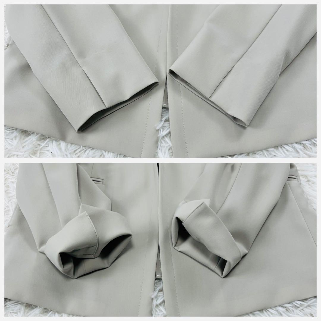 極美品✨グリーンレーベルリラクシング ノーカラー セットアップ スーツ 42