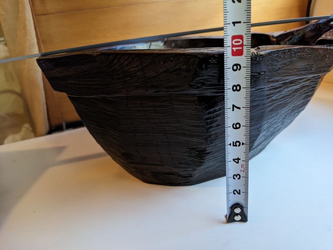 迫力のある片口　手彫り　くり抜き　酒器