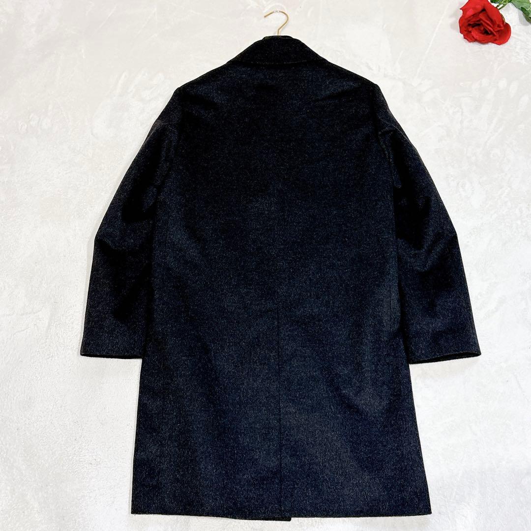 未使用✨　マッキントッシュ　ステンカラーコート　ウール　カシミヤ　ダークグレー