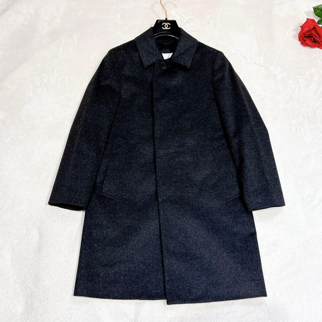 未使用✨　マッキントッシュ　ステンカラーコート　ウール　カシミヤ　ダークグレー