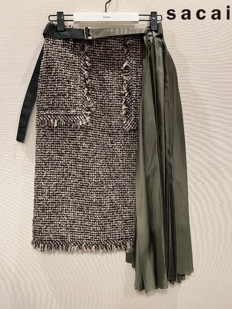 【美品】sacai 2020AW ツイードスカート size 2